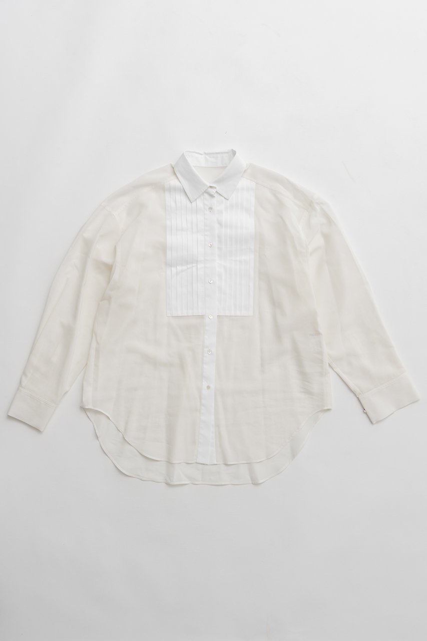 【プランク プロジェクト/PRANK PROJECT】のフロントタックシアーシャツ インテリア・キッズ・メンズ・レディースファッション・服の通販 founy(ファニー) ファッション Fashion レディースファッション Fashion for Women トップス・カットソー Cut & Sew Tops シャツ・ブラウス・オフィスカジュアル Elegant Blouses & Button-Ups 2026年 2026 インナー Innerwear シアー Sheer, See-Through スリーブ Sleeve, Long Sleeve / Short Sleeve ドレープ Drape, Draping Fabric バランス Balance, Style Balance フロント Front, Front Design ロング Long, Long-Length 夏 Summer 春 Spring S/S・春夏 SS, Spring/Summer, Warm Season WHT(ホワイト)|ID: prp329100004802770 ipo3291000000034845498