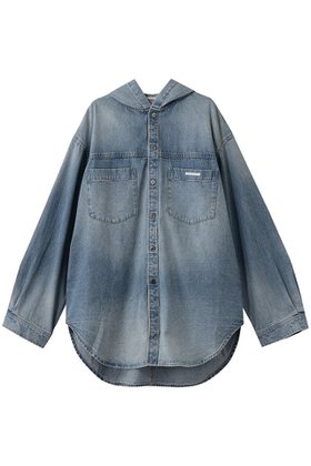 【プランク プロジェクト/PRANK PROJECT】のデニムフーディシャツ 人気、トレンドファッション・服の通販 founy(ファニー) ファッション Fashion レディースファッション Fashion for Women トップス・カットソー Cut & Sew Tops シャツ・ブラウス・オフィスカジュアル Elegant Blouses & Button-Ups おすすめ Recommended / Our Picks インナー Innerwear キャミソール Camisole, Spaghetti Strap Top ジャケット Jacket, Outerwear スリーブ Sleeve, Long Sleeve / Short Sleeve デニム Denim, Jeans Material ブルゾン Blouson, Bomber Jacket ランダム Random, Irregular レース Lace, Lace Fabric ロング Long, Long-Length ヴィンテージ Vintage Style |ID:prp329100004802771