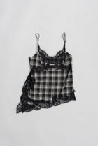 【プランク プロジェクト/PRANK PROJECT】のアシンメトリーレースキャミソール MLT(マルチカラー)|ID: prp329100004802774 ipo3291000000034845558