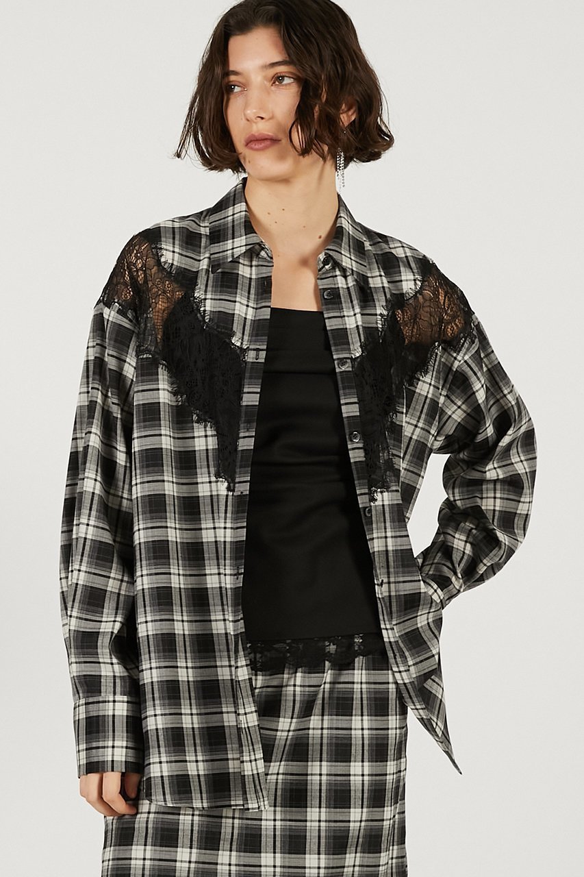 【プランク プロジェクト/PRANK PROJECT】のレースコンビシャツ 人気、トレンドファッション・服の通販 founy(ファニー) ファッション Fashion レディースファッション Fashion for Women トップス・カットソー Cut & Sew Tops シャツ・ブラウス・オフィスカジュアル Elegant Blouses & Button-Ups 2026年 2026 エレガント 上品 Elegant シルク Silk, 100% Silk シンプル Simple, Minimal スリーブ Sleeve, Long Sleeve / Short Sleeve セットアップ Set-Up, Coordinated Outfit チェック Check, Plaid, Tartan デニム Denim, Jeans Material レース Lace, Lace Fabric ロング Long, Long-Length 夏 Summer 春 Spring S/S・春夏 SS, Spring/Summer, Warm Season 無地 Plain, Solid Color other-2|ID: prp329100004802777 ipo3291000000034845604