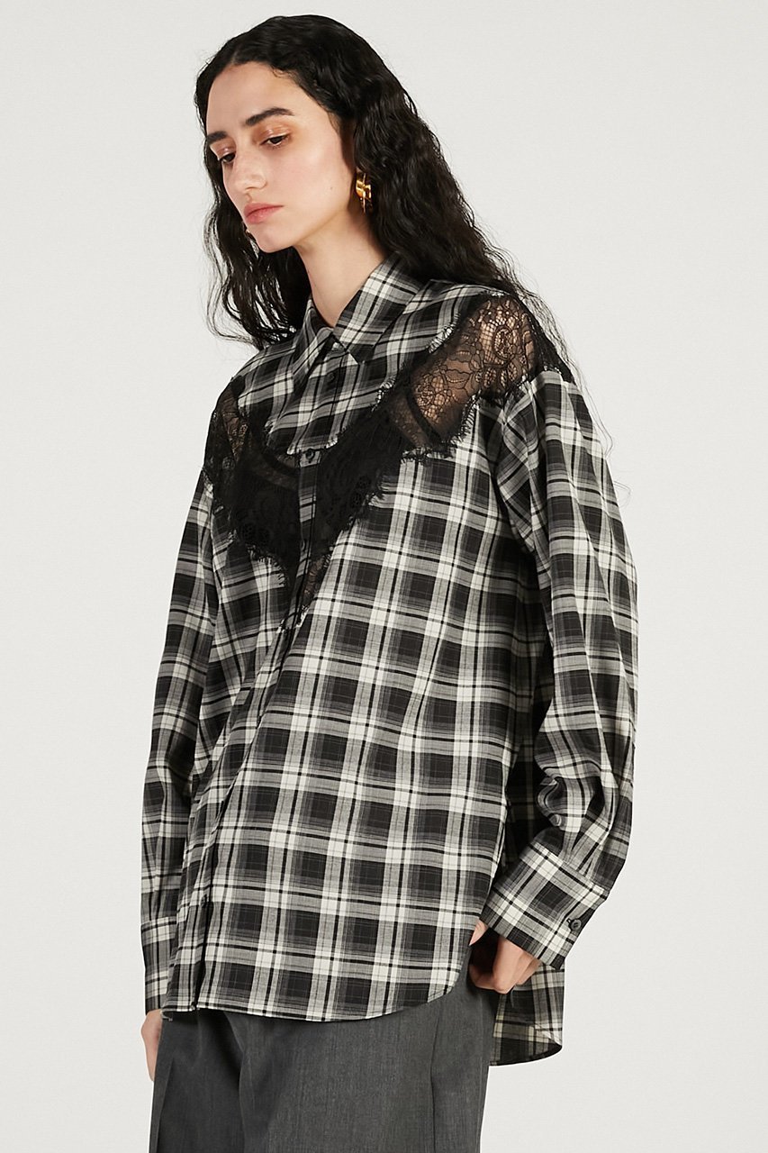 【プランク プロジェクト/PRANK PROJECT】のレースコンビシャツ 人気、トレンドファッション・服の通販 founy(ファニー) ファッション Fashion レディースファッション Fashion for Women トップス・カットソー Cut & Sew Tops シャツ・ブラウス・オフィスカジュアル Elegant Blouses & Button-Ups 2026年 2026 エレガント 上品 Elegant シルク Silk, 100% Silk シンプル Simple, Minimal スリーブ Sleeve, Long Sleeve / Short Sleeve セットアップ Set-Up, Coordinated Outfit チェック Check, Plaid, Tartan デニム Denim, Jeans Material レース Lace, Lace Fabric ロング Long, Long-Length 夏 Summer 春 Spring S/S・春夏 SS, Spring/Summer, Warm Season 無地 Plain, Solid Color other-5|ID: prp329100004802777 ipo3291000000034845610