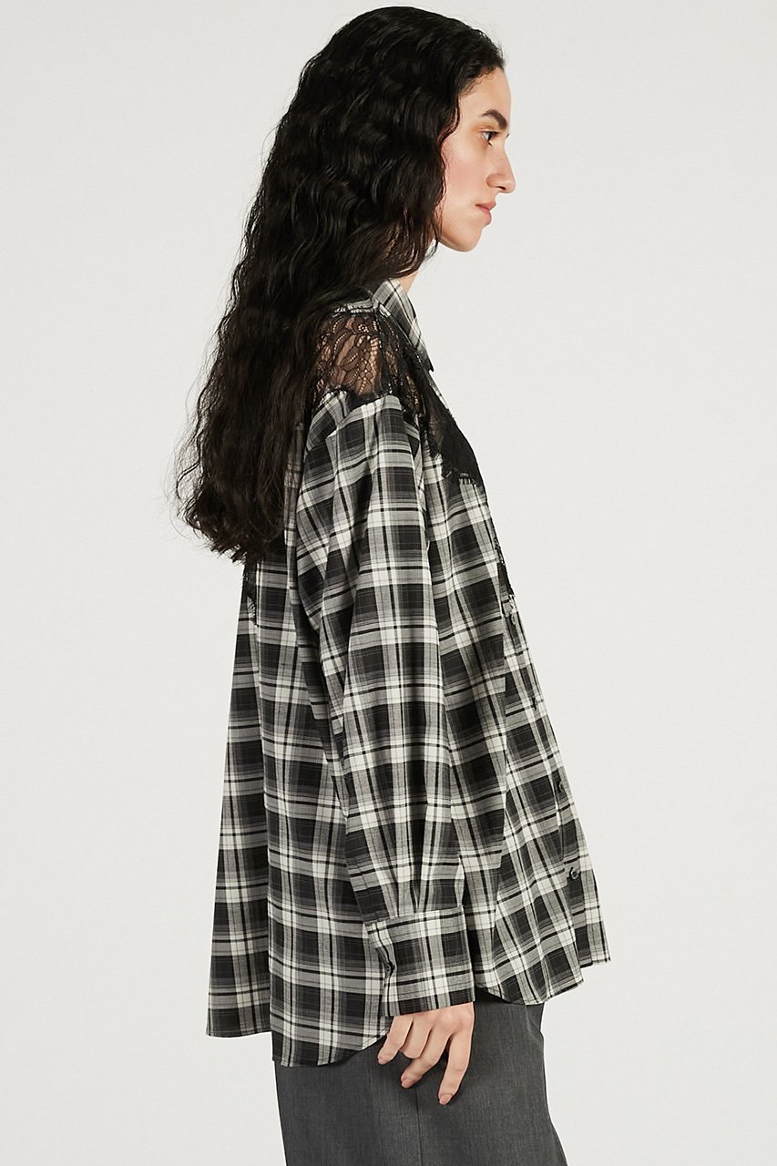 【プランク プロジェクト/PRANK PROJECT】のレースコンビシャツ 人気、トレンドファッション・服の通販 founy(ファニー) ファッション Fashion レディースファッション Fashion for Women トップス・カットソー Cut & Sew Tops シャツ・ブラウス・オフィスカジュアル Elegant Blouses & Button-Ups 2026年 2026 エレガント 上品 Elegant シルク Silk, 100% Silk シンプル Simple, Minimal スリーブ Sleeve, Long Sleeve / Short Sleeve セットアップ Set-Up, Coordinated Outfit チェック Check, Plaid, Tartan デニム Denim, Jeans Material レース Lace, Lace Fabric ロング Long, Long-Length 夏 Summer 春 Spring S/S・春夏 SS, Spring/Summer, Warm Season 無地 Plain, Solid Color other-6|ID: prp329100004802777 ipo3291000000034845611