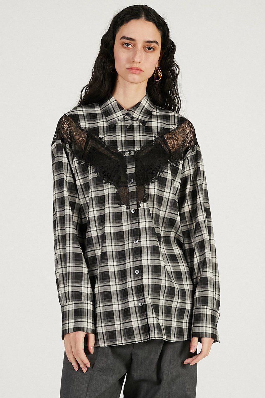 【プランク プロジェクト/PRANK PROJECT】のレースコンビシャツ 人気、トレンドファッション・服の通販 founy(ファニー) ファッション Fashion レディースファッション Fashion for Women トップス・カットソー Cut & Sew Tops シャツ・ブラウス・オフィスカジュアル Elegant Blouses & Button-Ups 2026年 2026 エレガント 上品 Elegant シルク Silk, 100% Silk シンプル Simple, Minimal スリーブ Sleeve, Long Sleeve / Short Sleeve セットアップ Set-Up, Coordinated Outfit チェック Check, Plaid, Tartan デニム Denim, Jeans Material レース Lace, Lace Fabric ロング Long, Long-Length 夏 Summer 春 Spring S/S・春夏 SS, Spring/Summer, Warm Season 無地 Plain, Solid Color other-8|ID: prp329100004802777 ipo3291000000034845613