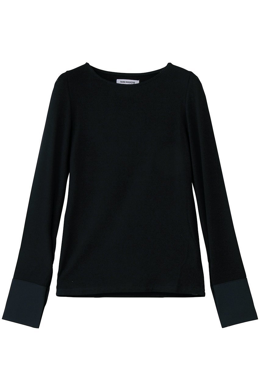 【サードマガジン/THIRD MAGAZINE】のカフス付ロングスリーブ インテリア・キッズ・メンズ・レディースファッション・服の通販 founy(ファニー) 　ファッション　Fashion　レディースファッション　Fashion for Women　トップス・カットソー　Cut & Sew Tops　シャツ・ブラウス・オフィスカジュアル　Elegant Blouses & Button-Ups　ロングTシャツ・Tシャツ　Longline T-Shirts & Tees　カットソー・ベーシックTシャツ　Cut-and-Sewn Tops / Stretch Tees & Basics　2026年　2026　カフス　Cuff Design　シンプル　Simple, Minimal　スリーブ　Sleeve, Long Sleeve / Short Sleeve　ロング　Long, Long-Length　夏　Summer　春　Spring　S/S・春夏　SS, Spring/Summer, Warm Season　ネイビー|ID: prp329100004802778 ipo3291000000035495046