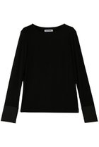 【サードマガジン/THIRD MAGAZINE】のカフス付ロングスリーブ 人気、トレンドファッション・服の通販 founy(ファニー) ファッション Fashion レディースファッション Fashion for Women トップス・カットソー Cut & Sew Tops シャツ・ブラウス・オフィスカジュアル Elegant Blouses & Button-Ups ロングTシャツ・Tシャツ Longline T-Shirts & Tees カットソー・ベーシックTシャツ Cut-and-Sewn Tops / Stretch Tees & Basics カフス Cuff Design シンプル Simple, Minimal スリーブ Sleeve, Long Sleeve / Short Sleeve ロング Long, Long-Length thumbnail ブラック|ID: prp329100004802778 ipo3291000000035704652