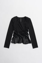 【プランク プロジェクト/PRANK PROJECT】のツイストヘムトップ BLK(ブラック)|ID: prp329100004802784 ipo3291000000034845688