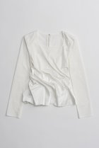 【プランク プロジェクト/PRANK PROJECT】のツイストヘムトップ WHT(ホワイト)|ID: prp329100004802784 ipo3291000000034845689