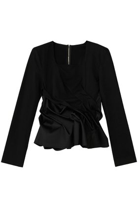 【プランク プロジェクト/PRANK PROJECT】 ツイストヘムトップ人気、トレンドファッション・服の通販 founy(ファニー) ファッション Fashion レディースファッション Fashion for Women トップス・カットソー Cut & Sew Tops シャツ・ブラウス・オフィスカジュアル Elegant Blouses & Button-Ups ロングTシャツ・Tシャツ Longline T-Shirts & Tees カットソー・ベーシックTシャツ Cut-and-Sewn Tops / Stretch Tees & Basics 2026年 2026 カットソー Cut and Sewn Top サテン Satin, Glossy Fabric シルケット Silket, Silky Cotton シンプル Simple, Minimal スクエア Square, Square Shape スラックス Slacks, Dress Pants スリーブ Sleeve, Long Sleeve / Short Sleeve ツイスト Tweed, Tweed Fabric デニム Denim, Jeans Material ロング Long, Long-Length 夏 Summer 春 Spring S/S・春夏 SS, Spring/Summer, Warm Season |ID:prp329100004802784