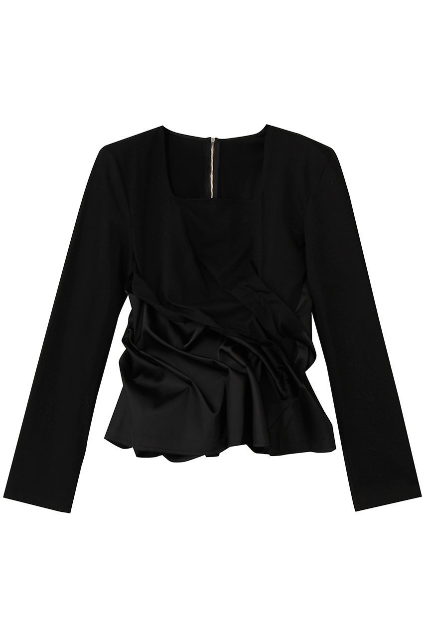 【プランク プロジェクト/PRANK PROJECT】のツイストヘムトップ 人気、トレンドファッション・服の通販 founy(ファニー) 　ファッション　Fashion　レディースファッション　Fashion for Women　トップス・カットソー　Cut & Sew Tops　シャツ・ブラウス・オフィスカジュアル　Elegant Blouses & Button-Ups　ロングTシャツ・Tシャツ　Longline T-Shirts & Tees　カットソー・ベーシックTシャツ　Cut-and-Sewn Tops / Stretch Tees & Basics　2026年　2026　カットソー　Cut and Sewn Top　サテン　Satin, Glossy Fabric　シルケット　Silket, Silky Cotton　シンプル　Simple, Minimal　スクエア　Square, Square Shape　スラックス　Slacks, Dress Pants　スリーブ　Sleeve, Long Sleeve / Short Sleeve　ツイスト　Tweed, Tweed Fabric　デニム　Denim, Jeans Material　ロング　Long, Long-Length　夏　Summer　春　Spring　S/S・春夏　SS, Spring/Summer, Warm Season　 other-1|ID: prp329100004802784 ipo3291000000036138341