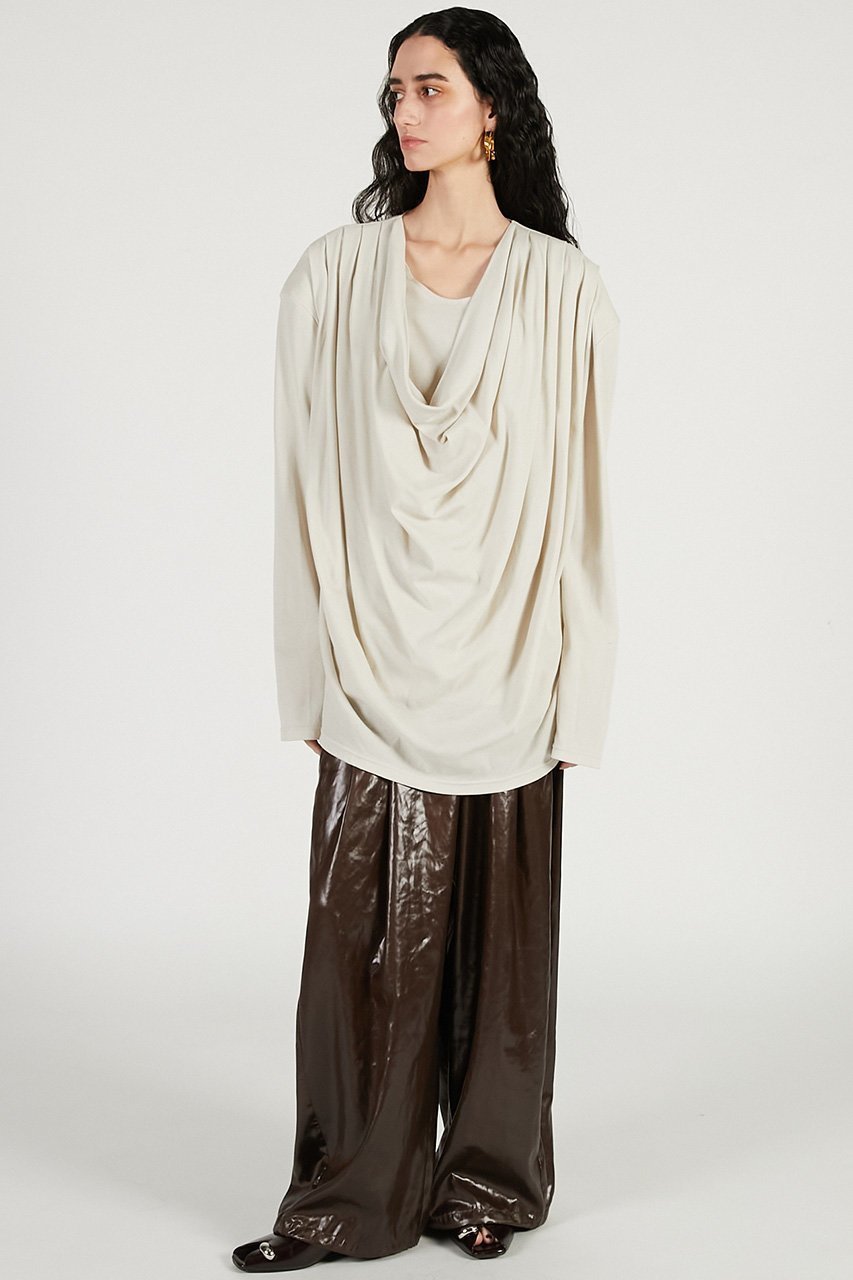 【プランク プロジェクト/PRANK PROJECT】のドレープオーバートップ 人気、トレンドファッション・服の通販 founy(ファニー) ファッション Fashion レディースファッション Fashion for Women トップス・カットソー Cut & Sew Tops シャツ・ブラウス・オフィスカジュアル Elegant Blouses & Button-Ups ロングTシャツ・Tシャツ Longline T-Shirts & Tees カットソー・ベーシックTシャツ Cut-and-Sewn Tops / Stretch Tees & Basics 2026年 2026 カッティング Cutting Detail シアー Sheer, See-Through ショルダー Shoulder, Shoulder Strap スラックス Slacks, Dress Pants スリーブ Sleeve, Long Sleeve / Short Sleeve デニム Denim, Jeans Material ドレープ Drape, Draping Fabric ボトム Bottoms, Lower Wear ロング Long, Long-Length 夏 Summer 春 Spring S/S・春夏 SS, Spring/Summer, Warm Season other-2|ID: prp329100004802786 ipo3291000000034845710