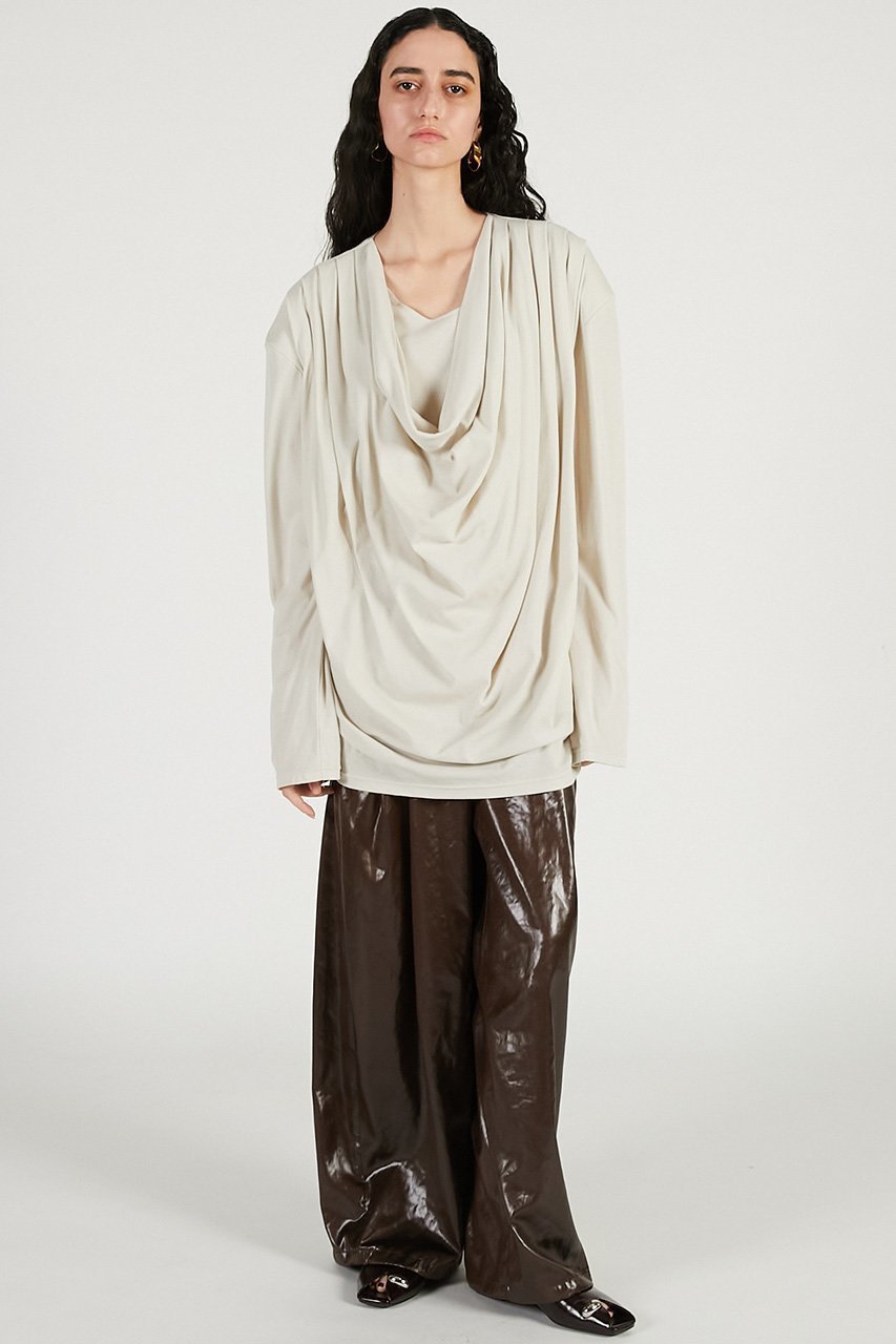 【プランク プロジェクト/PRANK PROJECT】のドレープオーバートップ 人気、トレンドファッション・服の通販 founy(ファニー) ファッション Fashion レディースファッション Fashion for Women トップス・カットソー Cut & Sew Tops シャツ・ブラウス・オフィスカジュアル Elegant Blouses & Button-Ups ロングTシャツ・Tシャツ Longline T-Shirts & Tees カットソー・ベーシックTシャツ Cut-and-Sewn Tops / Stretch Tees & Basics 2026年 2026 カッティング Cutting Detail シアー Sheer, See-Through ショルダー Shoulder, Shoulder Strap スラックス Slacks, Dress Pants スリーブ Sleeve, Long Sleeve / Short Sleeve デニム Denim, Jeans Material ドレープ Drape, Draping Fabric ボトム Bottoms, Lower Wear ロング Long, Long-Length 夏 Summer 春 Spring S/S・春夏 SS, Spring/Summer, Warm Season other-3|ID: prp329100004802786 ipo3291000000034845711