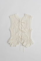 【プランク プロジェクト/PRANK PROJECT】のモチーフパターン2WAYニットベスト WHT(ホワイト)|ID: prp329100004802789 ipo3291000000034845738