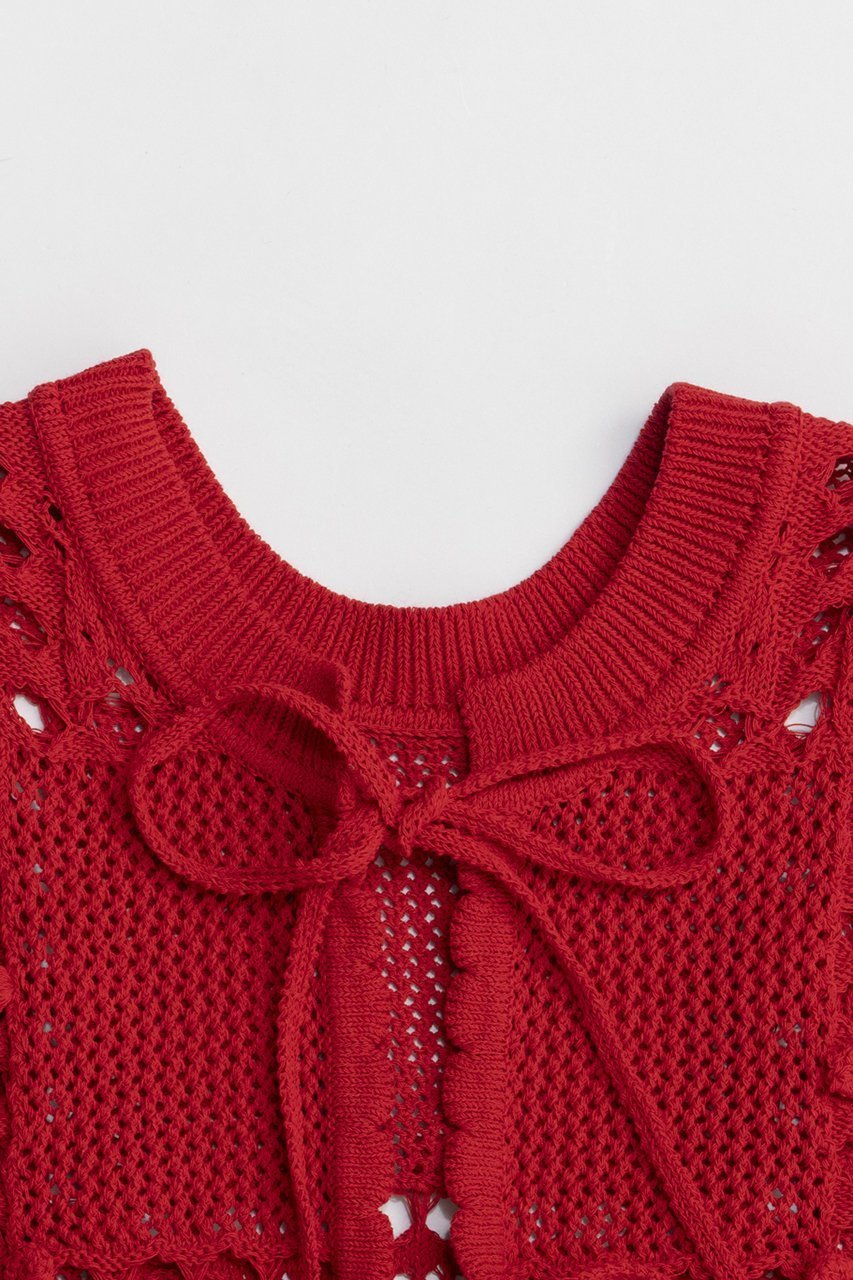 【プランク プロジェクト/PRANK PROJECT】のモチーフパターン2WAYニットベスト 人気、トレンドファッション・服の通販 founy(ファニー) ファッション Fashion レディースファッション Fashion for Women トップス・カットソー Cut & Sew Tops ニット Knit Tops & Sweaters ベスト&ジレ / 重ね着スタイル Vests & Gilets カジュアルプルオーバー・ニットトップス Pullovers & Knit Tops / Casual Pullovers 2026年 2026 インナー Innerwear カットソー Cut and Sewn Top コンパクト Compact, Small Size ジャケット Jacket, Outerwear パターン Pattern, Design Print フロント Front, Front Design ベスト Vest, Waistcoat モチーフ Motif, Design Theme リボン Ribbon, Bow ロング Long, Long-Length 夏 Summer 春 Spring S/S・春夏 SS, Spring/Summer, Warm Season other-2|ID: prp329100004802789 ipo3291000000034845740