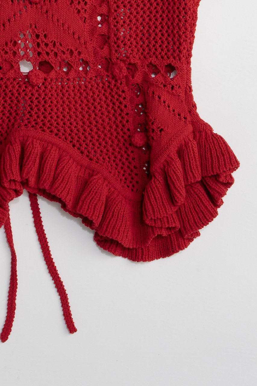 【プランク プロジェクト/PRANK PROJECT】のモチーフパターン2WAYニットベスト 人気、トレンドファッション・服の通販 founy(ファニー) ファッション Fashion レディースファッション Fashion for Women トップス・カットソー Cut & Sew Tops ニット Knit Tops & Sweaters ベスト&ジレ / 重ね着スタイル Vests & Gilets カジュアルプルオーバー・ニットトップス Pullovers & Knit Tops / Casual Pullovers 2026年 2026 インナー Innerwear カットソー Cut and Sewn Top コンパクト Compact, Small Size ジャケット Jacket, Outerwear パターン Pattern, Design Print フロント Front, Front Design ベスト Vest, Waistcoat モチーフ Motif, Design Theme リボン Ribbon, Bow ロング Long, Long-Length 夏 Summer 春 Spring S/S・春夏 SS, Spring/Summer, Warm Season other-4|ID: prp329100004802789 ipo3291000000034845742