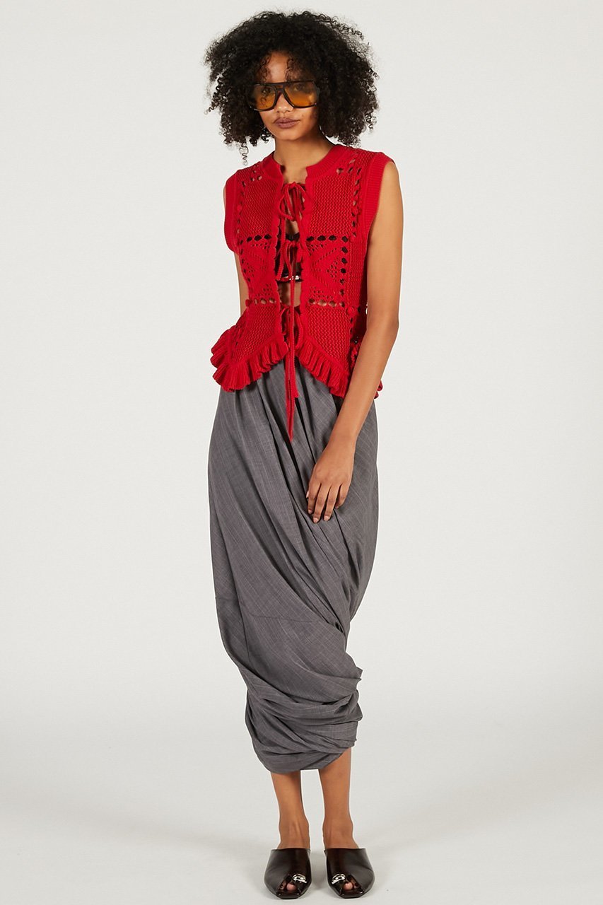 【プランク プロジェクト/PRANK PROJECT】のモチーフパターン2WAYニットベスト 人気、トレンドファッション・服の通販 founy(ファニー) ファッション Fashion レディースファッション Fashion for Women トップス・カットソー Cut & Sew Tops ニット Knit Tops & Sweaters ベスト&ジレ / 重ね着スタイル Vests & Gilets カジュアルプルオーバー・ニットトップス Pullovers & Knit Tops / Casual Pullovers 2026年 2026 インナー Innerwear カットソー Cut and Sewn Top コンパクト Compact, Small Size ジャケット Jacket, Outerwear パターン Pattern, Design Print フロント Front, Front Design ベスト Vest, Waistcoat モチーフ Motif, Design Theme リボン Ribbon, Bow ロング Long, Long-Length 夏 Summer 春 Spring S/S・春夏 SS, Spring/Summer, Warm Season other-5|ID: prp329100004802789 ipo3291000000034845743