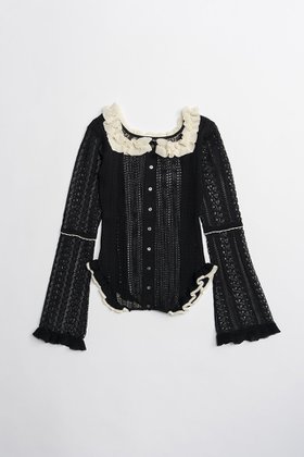 【プランク プロジェクト/PRANK PROJECT】のクロシェライク2WAYカーディガン 人気、トレンドファッション・服の通販 founy(ファニー) ファッション Fashion レディースファッション Fashion for Women トップス・カットソー Cut & Sew Tops ニット Knit Tops & Sweaters カーディガン・羽織り Layered Style Cardigans 2026年 2026 カーディガン Cardigan, Knitwear デコルテ Décolleté, Neckline フリル Frill, Ruffle 夏 Summer 春 Spring S/S・春夏 SS, Spring/Summer, Warm Season |ID:prp329100004802790