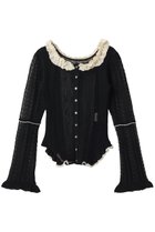 【プランク プロジェクト/PRANK PROJECT】のクロシェライク2WAYカーディガン BLK(ブラック)|ID: prp329100004802790 ipo3291000000036950049