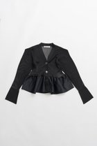 【プランク プロジェクト/PRANK PROJECT】のシアーコンビペプラムカーデ 人気、トレンドファッション・服の通販 founy(ファニー) ファッション Fashion レディースファッション Fashion for Women トップス・カットソー Cut & Sew Tops ニット Knit Tops & Sweaters カーディガン・羽織り Layered Style Cardigans 2026年 2026 カーディガン Cardigan, Knitwear コンパクト Compact, Small Size シアー Sheer, See-Through デニム Denim, Jeans Material ドッキング Docking, Mixed Material バランス Balance, Style Balance フィット Fit, Slim Fit フォルム Silhouette, Form ペプラム Peplum, Flared Hem ボトム Bottoms, Lower Wear リブニット Rib Knit, Ribbed Knit 夏 Summer 春 Spring S/S・春夏 SS, Spring/Summer, Warm Season thumbnail BLK(ブラック)|ID: prp329100004802791 ipo3291000000035495073