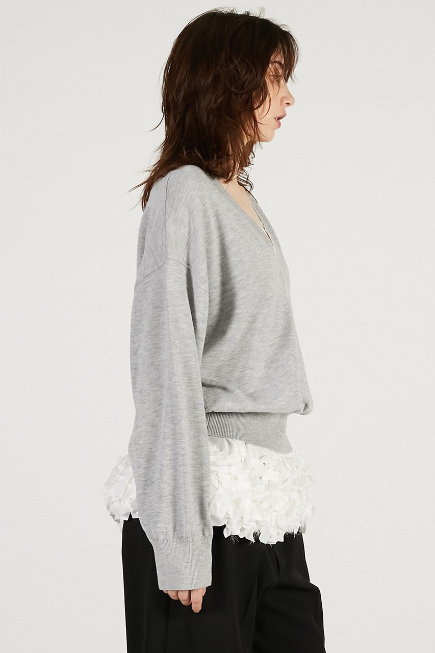 【プランク プロジェクト/PRANK PROJECT】のテープリボンキャミレイヤードニット 人気、トレンドファッション・服の通販 founy(ファニー) ファッション Fashion レディースファッション Fashion for Women トップス・カットソー Cut & Sew Tops ニット Knit Tops & Sweaters キャミソール&ノースリーブ Camisoles & Sleeveless Tops カジュアルプルオーバー・ニットトップス Pullovers & Knit Tops / Casual Pullovers 2026年 2026 インナー Innerwear キャミ Camisole, Cami Top キャミソール Camisole, Spaghetti Strap Top シルク Silk, 100% Silk スウェット / スエット Sweatshirt, Sweatwear タフタ Taffeta, Structured Fabric デニム Denim, Jeans Material ミドル Middle Length, Mid Height リボン Ribbon, Bow ルーズ Loose, Oversized 夏 Summer 春 Spring S/S・春夏 SS, Spring/Summer, Warm Season other-6|ID: prp329100004802792 ipo3291000000034845775