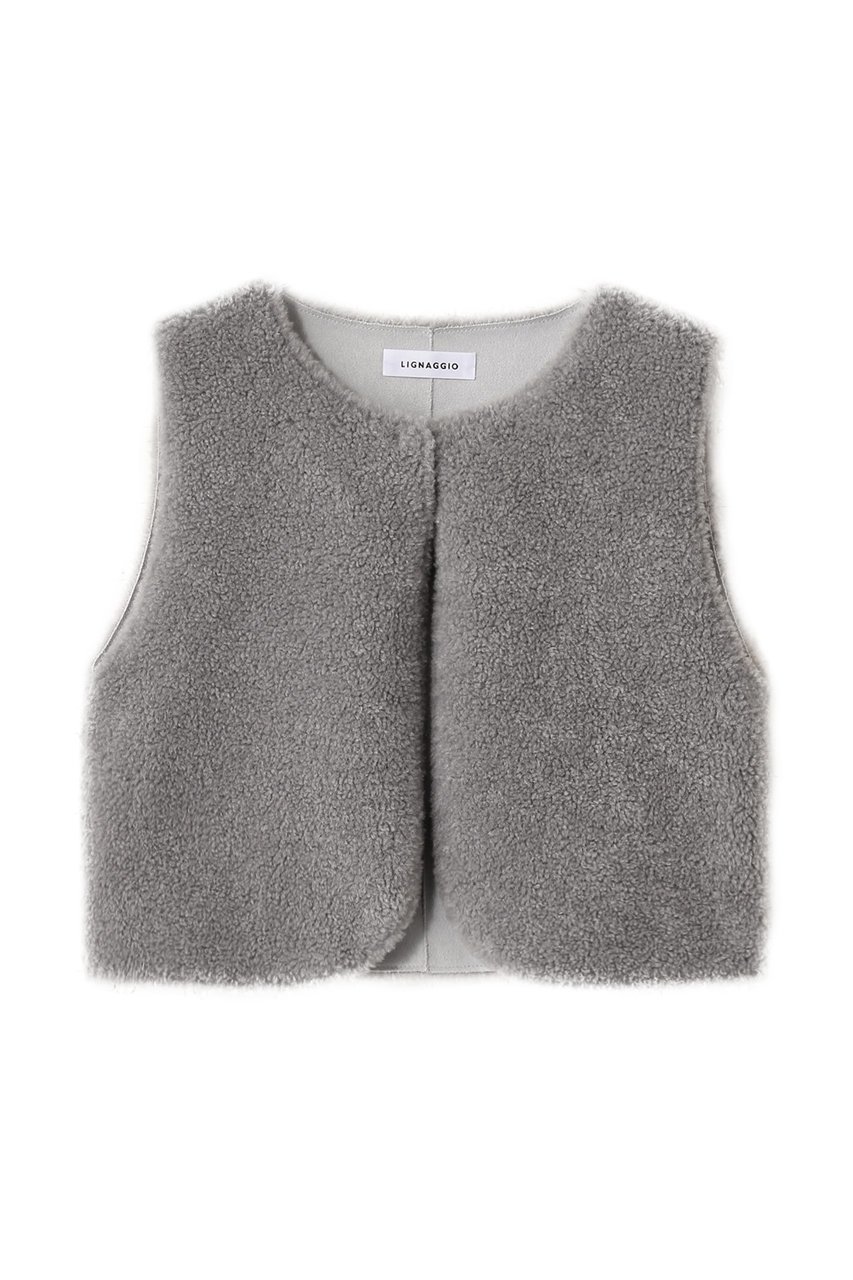 【リナージオ/LIGNAGGIO】のラムボアフェイク 1枚仕立ノーカラーショートジレ 人気、トレンドファッション・服の通販 founy(ファニー) ファッション Fashion レディースファッション Fashion for Women アウター Coat / Outerwear Collection レディースジャケット・軽アウター Jackets インナー Innerwear ショート Short, Short Length ジャケット Jacket, Outerwear バランス Balance, Style Balance フェイク Faux, Fake ベスト Vest, Waistcoat リュクス Luxury, Elegant, High-End, Chic エレガント 上品 Elegant 新作・新入荷 New Arrivals / New In other-1|ID: prp329100004802795 ipo3291000000034845958