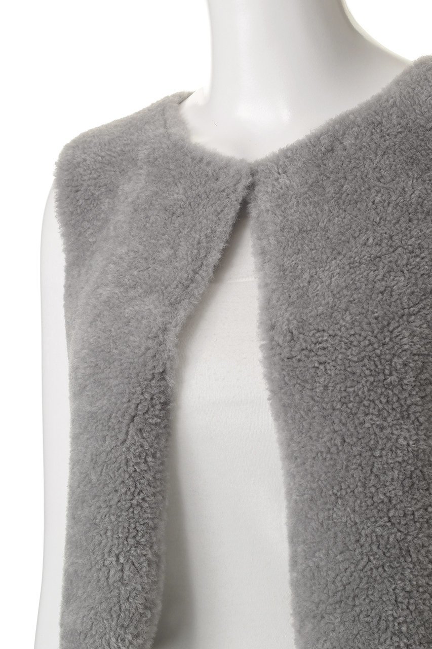 【リナージオ/LIGNAGGIO】のラムボアフェイク 1枚仕立ノーカラーショートジレ 人気、トレンドファッション・服の通販 founy(ファニー) ファッション Fashion レディースファッション Fashion for Women アウター Coat / Outerwear Collection レディースジャケット・軽アウター Jackets インナー Innerwear ショート Short, Short Length ジャケット Jacket, Outerwear バランス Balance, Style Balance フェイク Faux, Fake ベスト Vest, Waistcoat リュクス Luxury, Elegant, High-End, Chic エレガント 上品 Elegant 新作・新入荷 New Arrivals / New In other-5|ID: prp329100004802795 ipo3291000000034845963