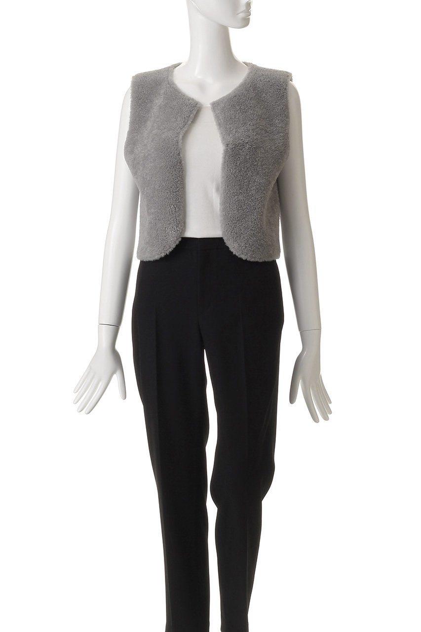 【リナージオ/LIGNAGGIO】のラムボアフェイク 1枚仕立ノーカラーショートジレ 人気、トレンドファッション・服の通販 founy(ファニー) ファッション Fashion レディースファッション Fashion for Women アウター Coat / Outerwear Collection レディースジャケット・軽アウター Jackets インナー Innerwear ショート Short, Short Length ジャケット Jacket, Outerwear バランス Balance, Style Balance フェイク Faux, Fake ベスト Vest, Waistcoat リュクス Luxury, Elegant, High-End, Chic エレガント 上品 Elegant 新作・新入荷 New Arrivals / New In other-7|ID: prp329100004802795 ipo3291000000034845965