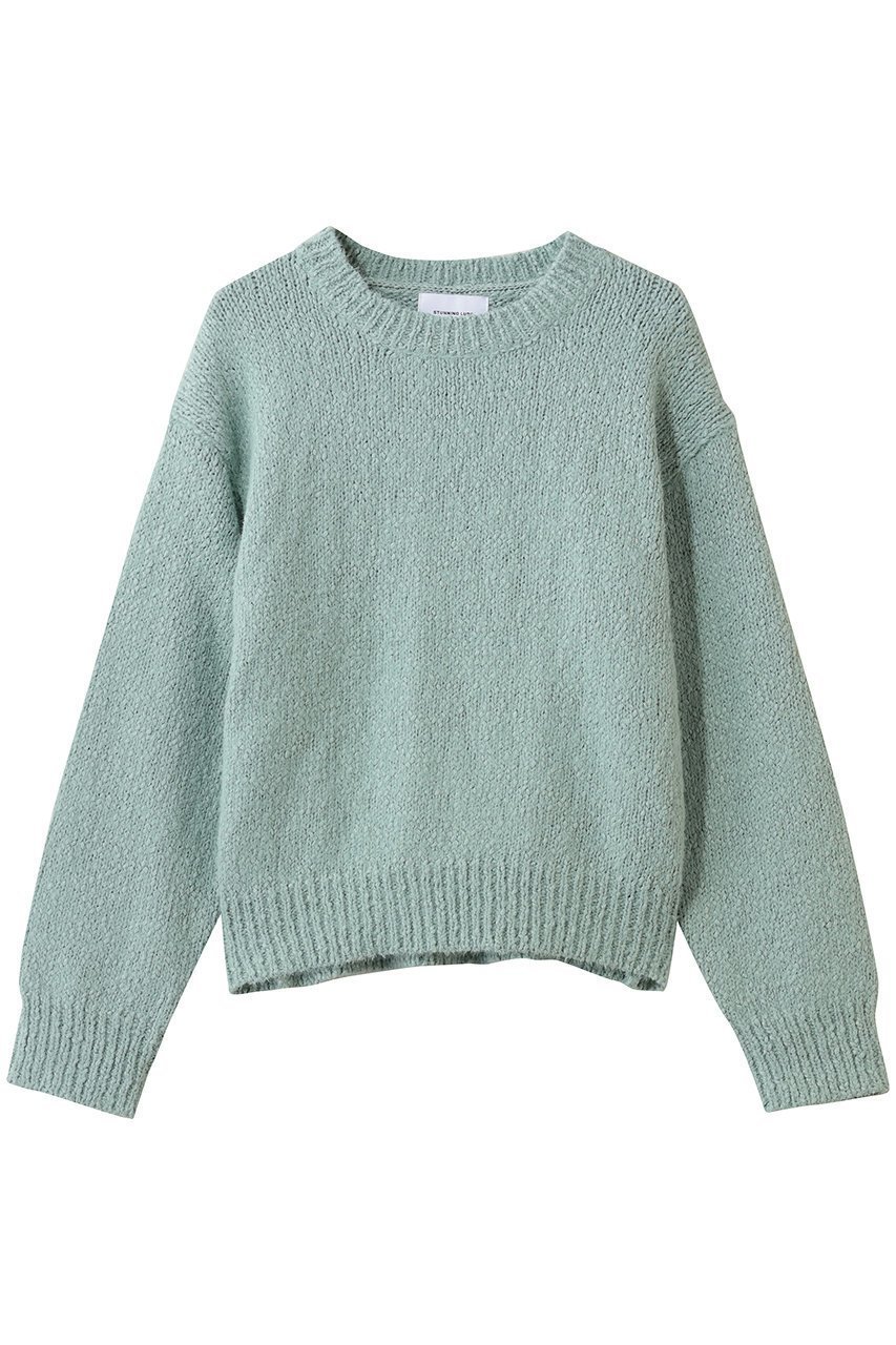 【スタニングルアー/STUNNING LURE】のスラブリリーフェザープルオーバー インテリア・キッズ・メンズ・レディースファッション・服の通販 founy(ファニー) ファッション Fashion レディースファッション Fashion for Women トップス・カットソー Cut & Sew Tops ニット Knit Tops & Sweaters カジュアルプルオーバー・ニットトップス Pullovers & Knit Tops / Casual Pullovers スウェット / スエット Sweatshirt, Sweatwear バランス Balance, Style Balance フェザーヤーン Feather Yarn, Fluffy Yarn ボトム Bottoms, Lower Wear ライトグリーン|ID: prp329100004803934 ipo3291000000034968469