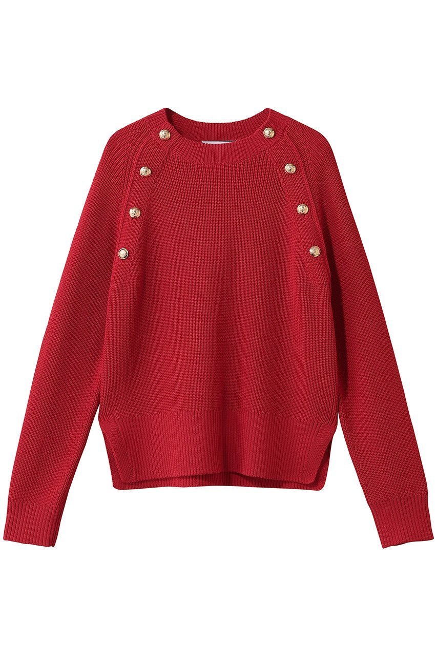 【ベイジ,/BEIGE,】のHELIODOR(ヘリオドール)/ スポンディッシュマリンボタンニット インテリア・キッズ・メンズ・レディースファッション・服の通販 founy(ファニー) ファッション Fashion レディースファッション Fashion for Women トップス・カットソー Cut & Sew Tops ニット Knit Tops & Sweaters カジュアルプルオーバー・ニットトップス Pullovers & Knit Tops / Casual Pullovers 2026年 2026 ショルダー Shoulder, Shoulder Strap スリット Slit, Slit Detail スリーブ Sleeve, Long Sleeve / Short Sleeve ロング Long, Long-Length 夏 Summer 春 Spring S/S・春夏 SS, Spring/Summer, Warm Season Red|ID: prp329100004803935 ipo3291000000034853758