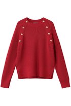 【ベイジ,/BEIGE,】のHELIODOR(ヘリオドール)/ スポンディッシュマリンボタンニット Red|ID: prp329100004803935 ipo3291000000035806679