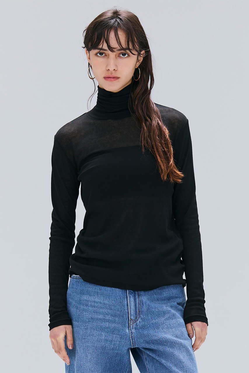 【ベイジ,/BEIGE,】のSORE(ソ―ル)/ハイネックカットソー 人気、トレンドファッション・服の通販 founy(ファニー) ファッション Fashion レディースファッション Fashion for Women トップス・カットソー Cut & Sew Tops ニット Knit Tops & Sweaters カジュアルプルオーバー・ニットトップス Pullovers & Knit Tops / Casual Pullovers カットソー・ベーシックTシャツ Cut-and-Sewn Tops / Stretch Tees & Basics 2026年 2026 シアー Sheer, See-Through ハイネック High Neck, Mock Neck ロング Long, Long-Length 夏 Summer 春 Spring S/S・春夏 SS, Spring/Summer, Warm Season other-7|ID: prp329100004803938 ipo3291000000035481647