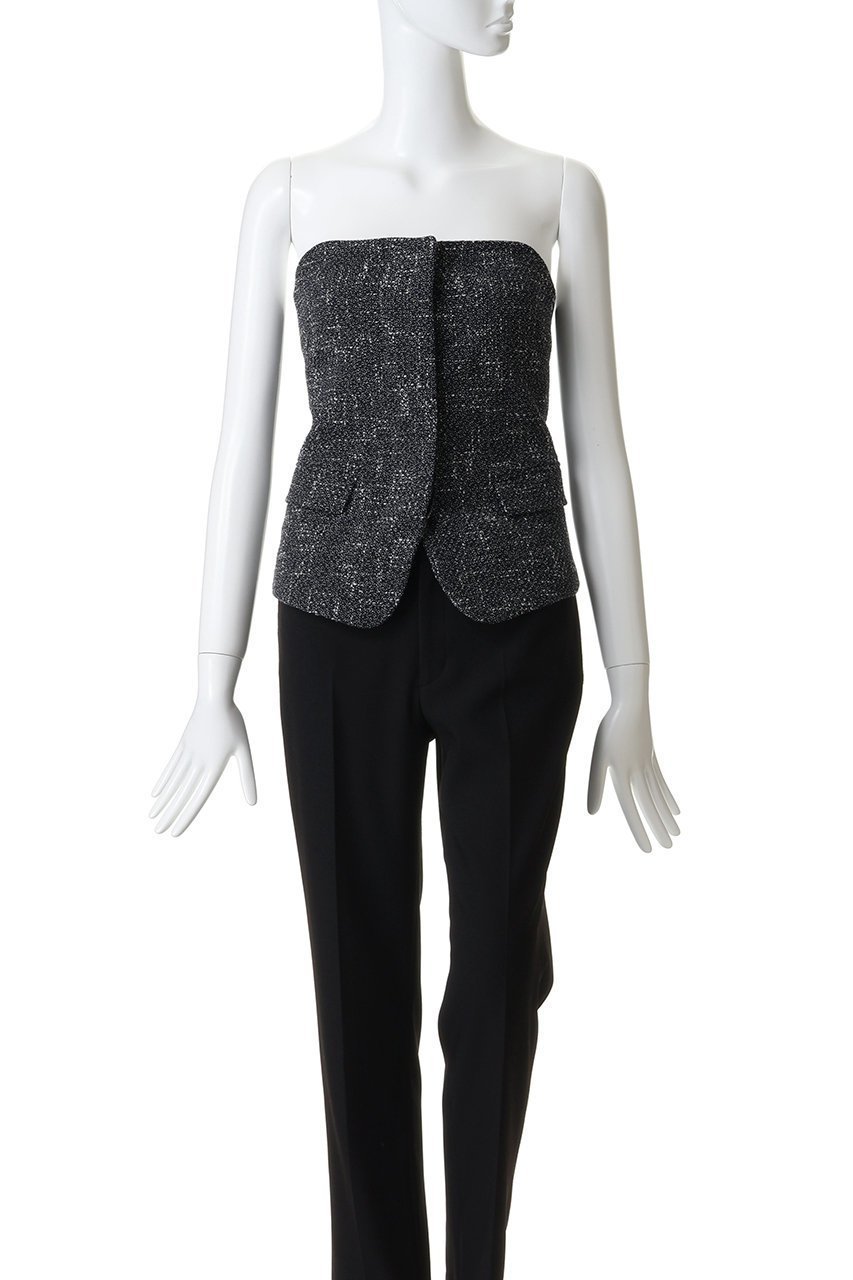 【ベイジ,/BEIGE,】のTRIPHANE(トリフェーン)/バックニットツイードビスチェ 人気、トレンドファッション・服の通販 founy(ファニー) 　ファッション　Fashion　レディースファッション　Fashion for Women　アウター　Coat / Outerwear Collection　レディースジャケット・軽アウター　Jackets　2026年　2026　ジャケット　Jacket, Outerwear　ツイード　Twill, Twill Weave　ビスチェ　Bustier, Corset Top　フィット　Fit, Slim Fit　フェミニン　Feminine, Girly　ベスト　Vest, Waistcoat　再入荷　Restock / Back in Stock　夏　Summer　春　Spring　S/S・春夏　SS, Spring/Summer, Warm Season　other-2|ID: prp329100004803943 ipo3291000000035390160