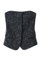 【ベイジ,/BEIGE,】のTRIPHANE(トリフェーン)/バックニットツイードビスチェ Navy Mix|ID: prp329100004803943 ipo3291000000035975374