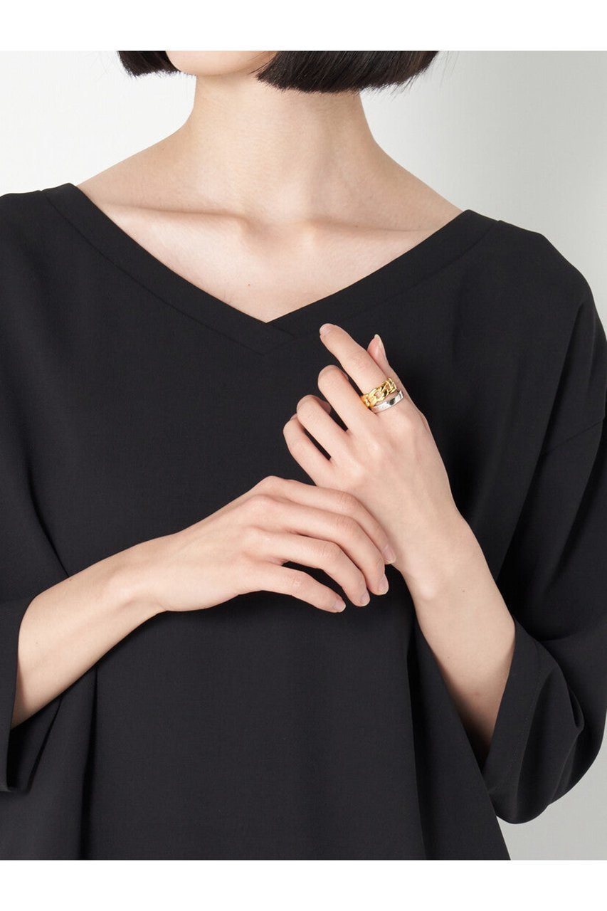 【アッシュ ペー フランス/H.P.FRANCE】の【Iosselliani】CLASSIC COLLECTION Chain 2連リング 人気、トレンドファッション・服の通販 founy(ファニー) 　ファッション　Fashion　レディースファッション　Fashion for Women　ジュエリー　Jewelry　2026年　2026　おすすめ　Recommended / Our Picks　イタリア　Italy　コレクション　Collection, Seasonal Line　シンプル　Simple, Minimal　ジュエリー　Jewelry, Accessories　夏　Summer　春　Spring　S/S・春夏　SS, Spring/Summer, Warm Season　other-2|ID: prp329100004806057 ipo3291000000035390240