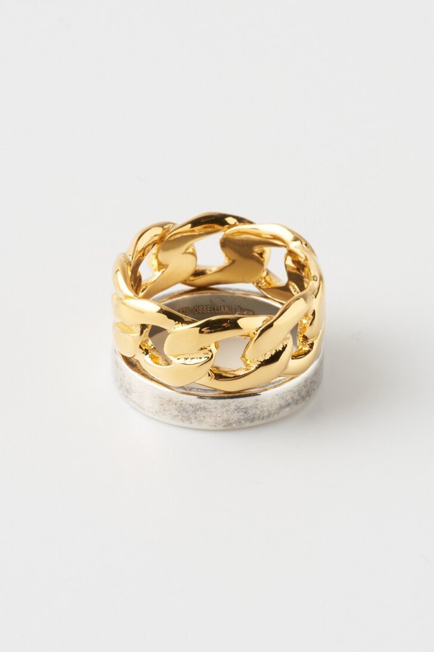 【アッシュ ペー フランス/H.P.FRANCE】の【Iosselliani】CLASSIC COLLECTION Chain 2連リング 人気、トレンドファッション・服の通販 founy(ファニー) 　ファッション　Fashion　レディースファッション　Fashion for Women　ジュエリー　Jewelry　2026年　2026　おすすめ　Recommended / Our Picks　イタリア　Italy　コレクション　Collection, Seasonal Line　シンプル　Simple, Minimal　ジュエリー　Jewelry, Accessories　夏　Summer　春　Spring　S/S・春夏　SS, Spring/Summer, Warm Season　other-3|ID: prp329100004806057 ipo3291000000035390241