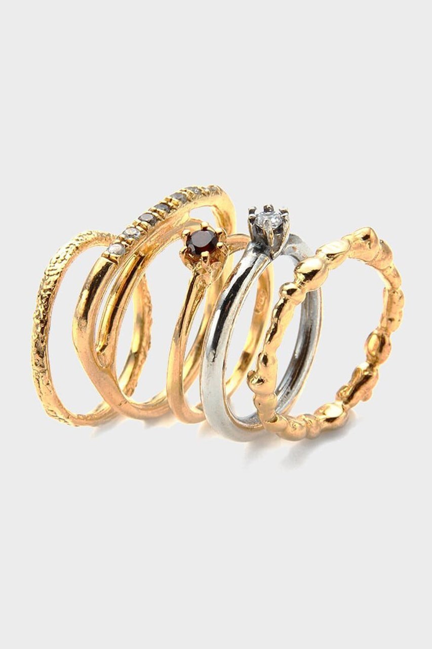 【アッシュ ペー フランス/H.P.FRANCE】の【Iosselliani】CLASSIC COLLECTION Armonia 5連リング 人気、トレンドファッション・服の通販 founy(ファニー) 　ファッション　Fashion　レディースファッション　Fashion for Women　ジュエリー　Jewelry　イタリア　Italy　春　Spring　クラシカル　Classical, Vintage-Inspired　コレクション　Collection, Seasonal Line　ジュエリー　Jewelry, Accessories　フェミニン　Feminine, Girly　S/S・春夏　SS, Spring/Summer, Warm Season　おすすめ　Recommended / Our Picks　夏　Summer　2026年　2026　other-3|ID: prp329100004806058 ipo3291000000035390253