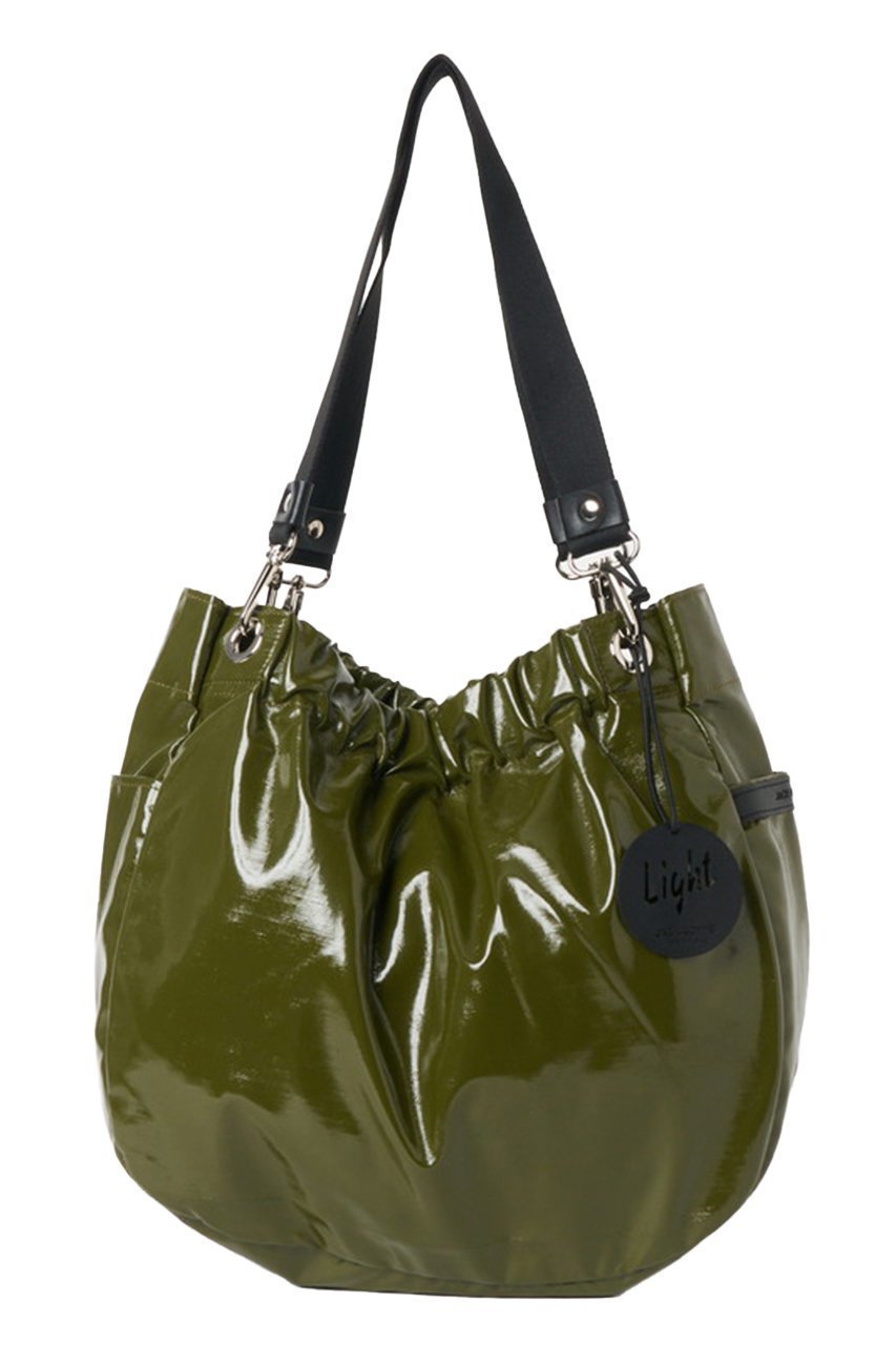 【アッシュ ペー フランス/H.P.FRANCE】の【Jack Gomme】LIGHT VEGAN AQUA CARA ショルダーバッグ インテリア・キッズ・メンズ・レディースファッション・服の通販 founy(ファニー) 　ファッション　Fashion　レディースファッション　Fashion for Women　バッグ　Bags　春　Spring　ギャザー　Gathered, Ruffled　コーティング　Coating, Coated Finish　傘　Umbrella, Parasol　財布　Wallet, Purse　フォルム　Silhouette, Form　ポケット　Pocket, Pocket Detail　ポーチ　Pouch, Small Case　S/S・春夏　SS, Spring/Summer, Warm Season　再入荷　Restock / Back in Stock　夏　Summer　エレガント 上品　Elegant　2026年　2026　モスグリーン|ID: prp329100004806106 ipo3291000000035390496