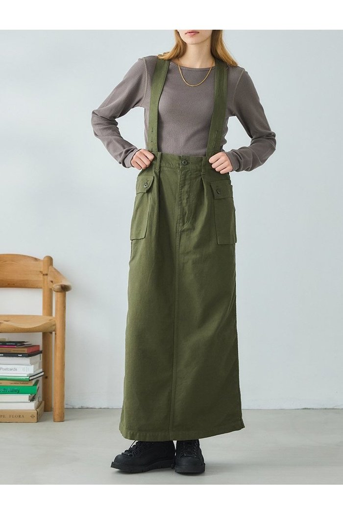 【オブラダ/Oblada】のカーゴスカート インテリア・キッズ・メンズ・レディースファッション・服の通販 founy(ファニー) https://founy.com/ ファッション Fashion レディースファッション Fashion for Women スカート Skirts ロングスカート Long Skirts / Maxi & Midi Skirts サスペンダー Suspenders, Braces シンプル Simple, Minimal ポケット Pocket, Pocket Detail ロング Long, Long-Length 新作・新入荷 New Arrivals / New In |ID: prp329100004806145 ipo3291000000034875701