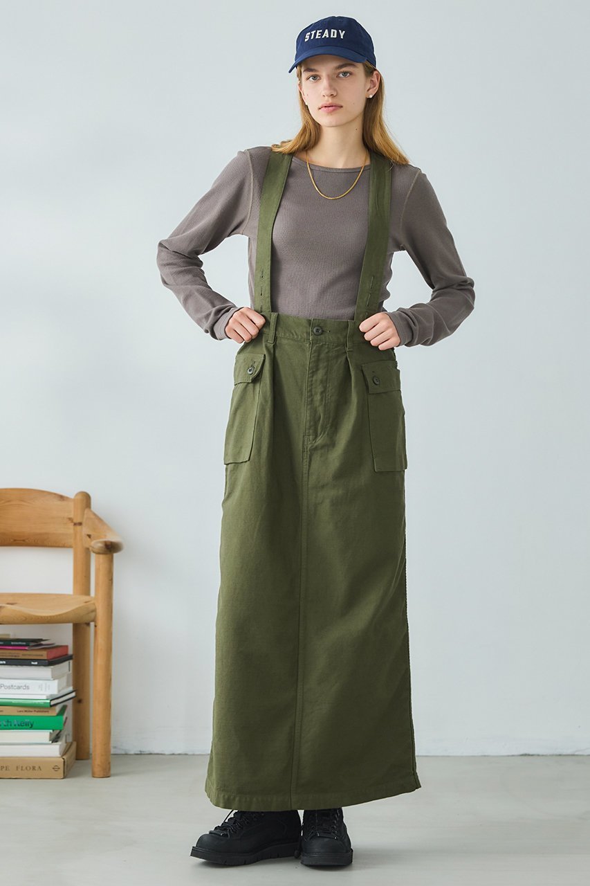 【オブラダ/Oblada】のカーゴスカート 人気、トレンドファッション・服の通販 founy(ファニー) 　ファッション　Fashion　レディースファッション　Fashion for Women　スカート　Skirts　ロングスカート　Long Skirts / Maxi & Midi Skirts　サスペンダー　Suspenders, Braces　シンプル　Simple, Minimal　ポケット　Pocket, Pocket Detail　ロング　Long, Long-Length　新作・新入荷　New Arrivals / New In　 other-1|ID: prp329100004806145 ipo3291000000034875701