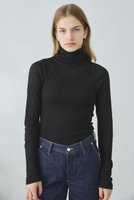 【オブラダ/Oblada】のシアーハイネックトップ 人気、トレンドファッション・服の通販 founy(ファニー) ファッション Fashion レディースファッション Fashion for Women トップス・カットソー Cut & Sew Tops シャツ・ブラウス・オフィスカジュアル Elegant Blouses & Button-Ups ロングTシャツ・Tシャツ Longline T-Shirts & Tees カットソー・ベーシックTシャツ Cut-and-Sewn Tops / Stretch Tees & Basics ストレッチ Stretch, Stretchy Fabric スリーブ Sleeve, Long Sleeve / Short Sleeve ハイネック High Neck, Mock Neck ロング Long, Long-Length 新作・新入荷 New Arrivals / New In |ID:prp329100004806149