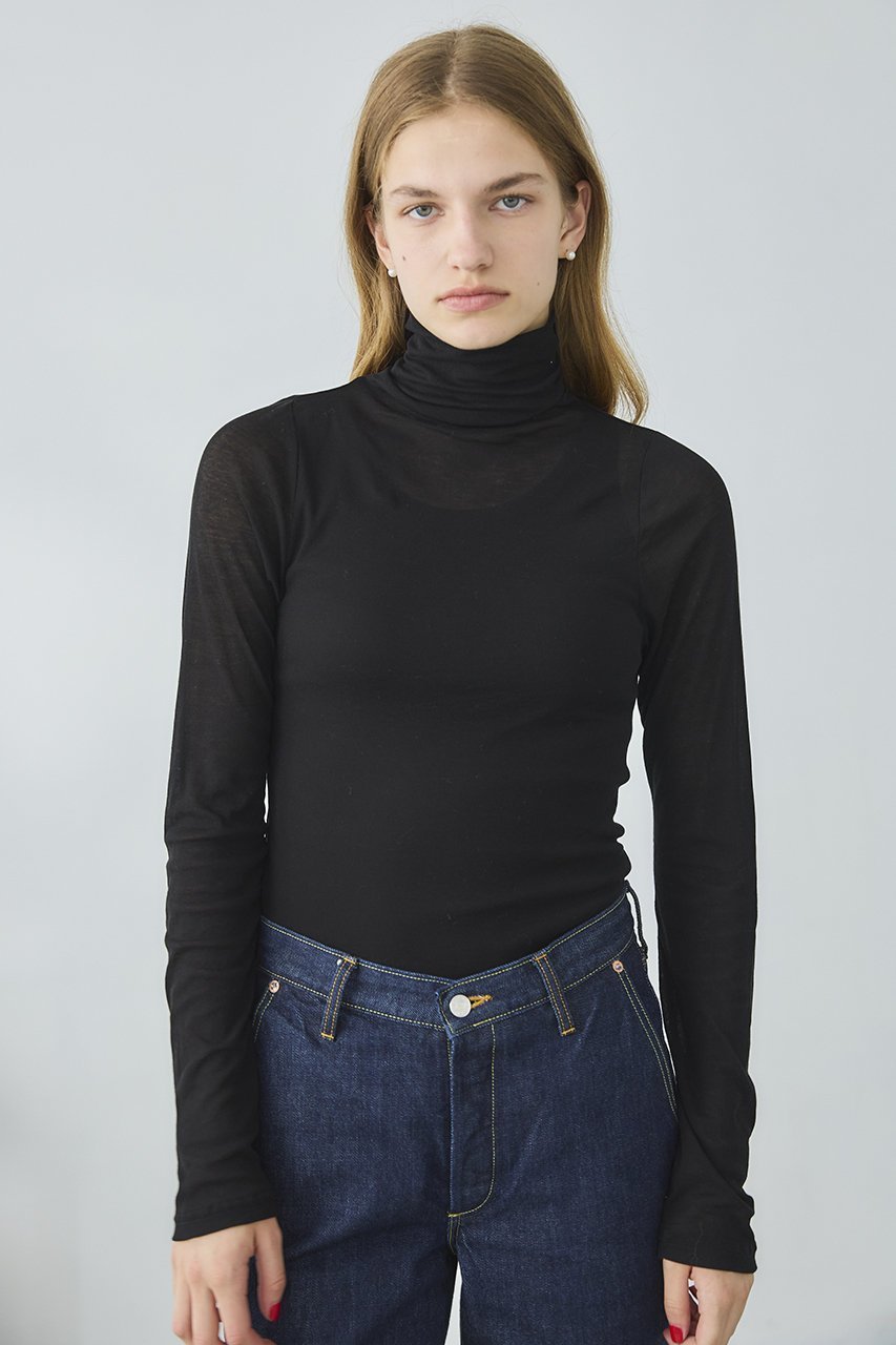 【オブラダ/Oblada】のシアーハイネックトップ 人気、トレンドファッション・服の通販 founy(ファニー) ファッション Fashion レディースファッション Fashion for Women トップス・カットソー Cut & Sew Tops シャツ・ブラウス・オフィスカジュアル Elegant Blouses & Button-Ups ロングTシャツ・Tシャツ Longline T-Shirts & Tees カットソー・ベーシックTシャツ Cut-and-Sewn Tops / Stretch Tees & Basics ストレッチ Stretch, Stretchy Fabric スリーブ Sleeve, Long Sleeve / Short Sleeve ハイネック High Neck, Mock Neck ロング Long, Long-Length 新作・新入荷 New Arrivals / New In other-1|ID: prp329100004806149 ipo3291000000034875720