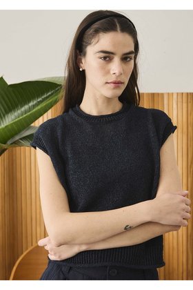 【オブラダ/Oblada】のPAPER ニット 人気、トレンドファッション・服の通販 founy(ファニー) ファッション Fashion レディースファッション Fashion for Women トップス・カットソー Cut & Sew Tops ニット Knit Tops & Sweaters カジュアルプルオーバー・ニットトップス Pullovers & Knit Tops / Casual Pullovers ショルダー Shoulder, Shoulder Strap スリーブ Sleeve, Long Sleeve / Short Sleeve タオル Towel, Bath Towel ドロップ Drop Shoulder, Dropped Style ノースリーブ Sleeveless, No-Sleeve フレンチ French, French Style ペーパー Paper, Kraft Paper エレガント 上品 Elegant |ID:prp329100004806154