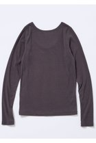 【オブラダ/Oblada】のピュアシルクロングスリーブTシャツ チャコールグレー|ID:prp329100004806155