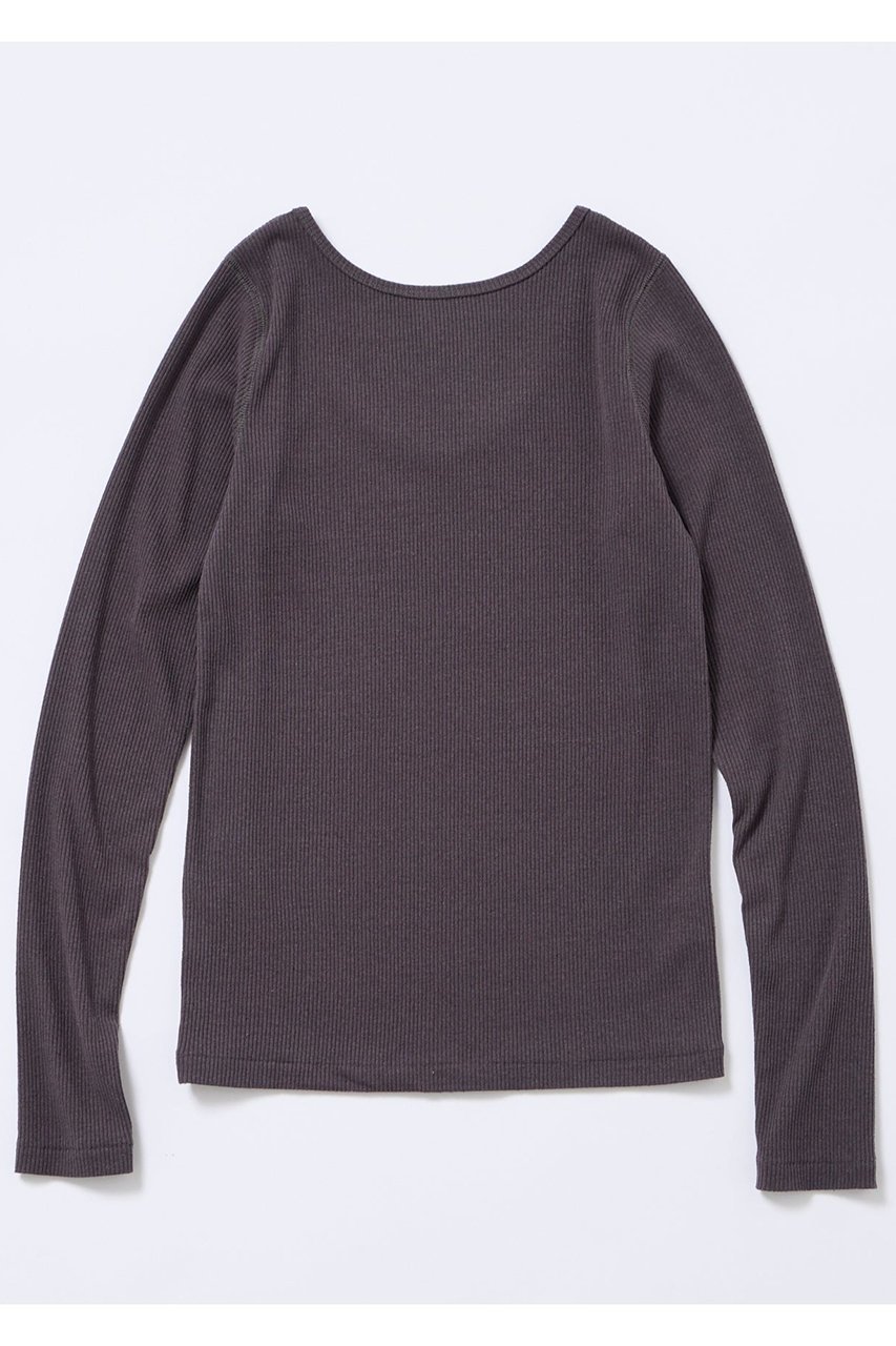 【オブラダ/Oblada】のピュアシルクロングスリーブTシャツ インテリア・キッズ・メンズ・レディースファッション・服の通販 founy(ファニー) ファッション Fashion レディースファッション Fashion for Women トップス・カットソー Cut & Sew Tops シャツ・ブラウス・オフィスカジュアル Elegant Blouses & Button-Ups ロングTシャツ・Tシャツ Longline T-Shirts & Tees カットソー・ベーシックTシャツ Cut-and-Sewn Tops / Stretch Tees & Basics なめらか Smooth, Silky Texture シルク Silk, 100% Silk スリーブ Sleeve, Long Sleeve / Short Sleeve デニム Denim, Jeans Material ネップ Nepp, Slub Yarn バランス Balance, Style Balance ボトム Bottoms, Lower Wear ミリタリー Military, Army Style ロング Long, Long-Length チャコールグレー|ID: prp329100004806155 ipo3291000000035502493