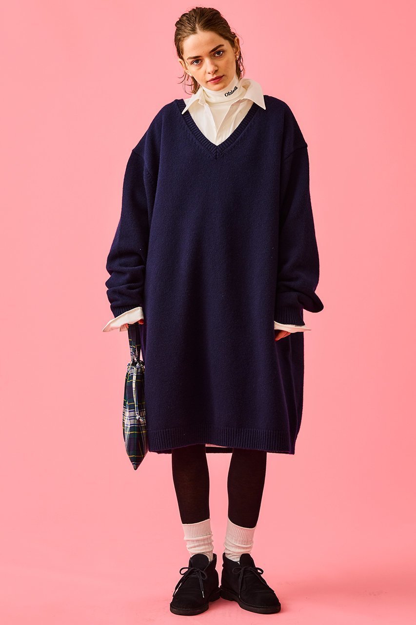 【オブラダ/Oblada】のHONEY ニットドレス インテリア・キッズ・メンズ・レディースファッション・服の通販 founy(ファニー) ファッション Fashion レディースファッション Fashion for Women ワンピース Dresses フォーマル・パーティードレス・結婚式用ドレス Elegant & Casual Dresses チュニック Tunic Tops & Dresses セーター Sweater, Knitwear タイツ Tights, Legwear チュニック Tunic, Long Top ドレス Dress, One-Piece バランス Balance, Style Balance メンズ Men's, Menswear 新作・新入荷 New Arrivals / New In ネイビー|ID: prp329100004806156 ipo3291000000034875747