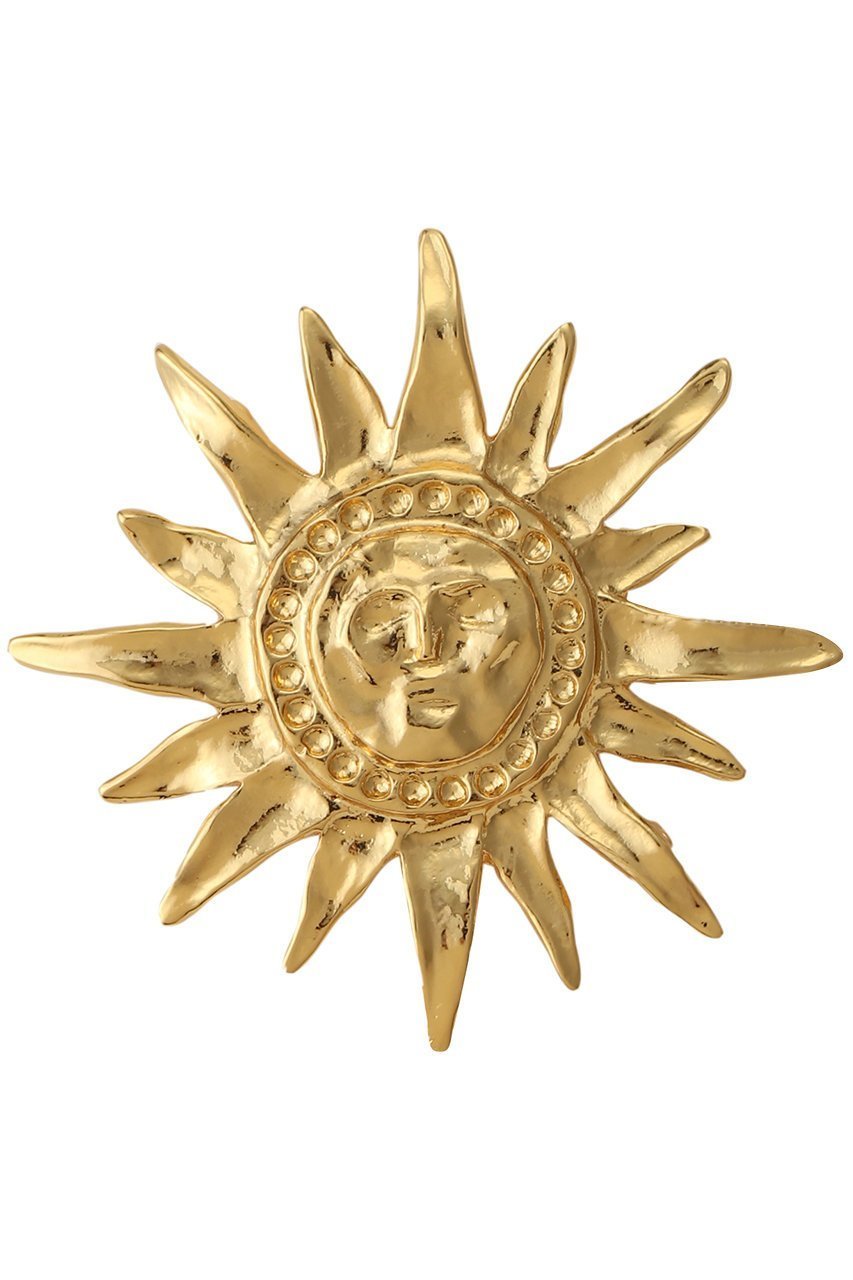 【セシル エ ジャンヌ/CECILE ET JEANNE】のソレイユブローチ インテリア・キッズ・メンズ・レディースファッション・服の通販 founy(ファニー) 　ファッション　Fashion　レディースファッション　Fashion for Women　コレクション　Collection, Seasonal Line　チェック　Check, Plaid, Tartan　ハンド　Hand, Handmade　ブローチ　Brooch, Pin Brooch　エレガント 上品　Elegant　新作・新入荷　New Arrivals / New In　A/W・秋冬　Autumn/Winter　ゴールド|ID: prp329100004807392 ipo3291000000034885188