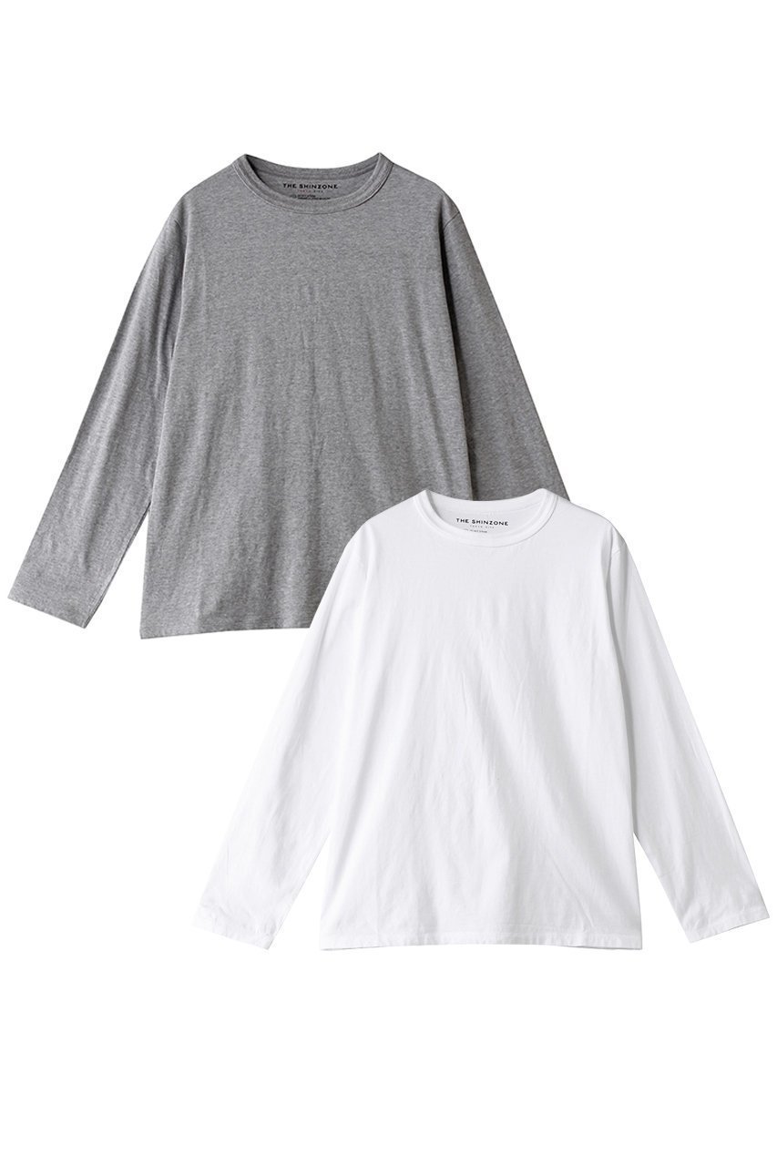 【シンゾーン/Shinzone】のパックロングスリーブTシャツ インテリア・キッズ・メンズ・レディースファッション・服の通販 founy(ファニー) 　ファッション　Fashion　レディースファッション　Fashion for Women　トップス・カットソー　Cut & Sew Tops　シャツ・ブラウス・オフィスカジュアル　Elegant Blouses & Button-Ups　ロングTシャツ・Tシャツ　Longline T-Shirts & Tees　カットソー・ベーシックTシャツ　Cut-and-Sewn Tops / Stretch Tees & Basics　インナー　Innerwear　シンプル　Simple, Minimal　スウェット / スエット　Sweatshirt, Sweatwear　スリーブ　Sleeve, Long Sleeve / Short Sleeve　ベーシック　Basic, Essential　ロング　Long, Long-Length　定番　Standard, Basic Item　長袖　Long Sleeve, Full Sleeve　グレー|ID: prp329100004807410 ipo3291000000036138505