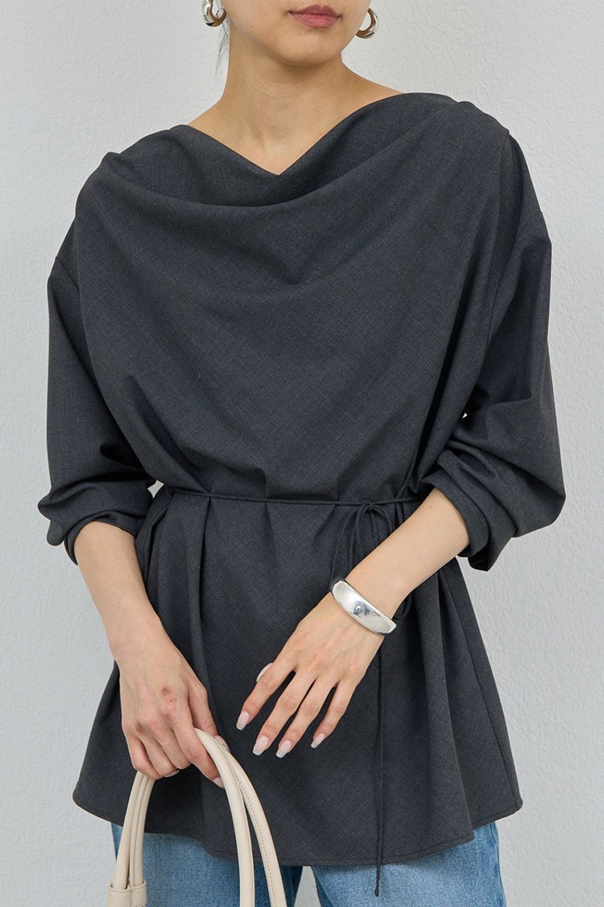 【ガリャルダガランテ/GALLARDAGALANTE】の【セットアップ対応】【2way】ドレープブラウス 人気、トレンドファッション・服の通販 founy(ファニー) 　ファッション　Fashion　レディースファッション　Fashion for Women　トップス・カットソー　Cut & Sew Tops　シャツ・ブラウス・オフィスカジュアル　Elegant Blouses & Button-Ups　2026年　2026　おすすめ　Recommended / Our Picks　エレガント 上品　Elegant　スリーブ　Sleeve, Long Sleeve / Short Sleeve　セットアップ　Set-Up, Coordinated Outfit　ドレープ　Drape, Draping Fabric　ロング　Long, Long-Length　夏　Summer　春　Spring　S/S・春夏　SS, Spring/Summer, Warm Season　 other-1|ID: prp329100004807420 ipo3291000000034885400