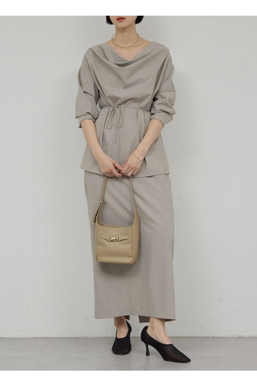 【ガリャルダガランテ/GALLARDAGALANTE】の【セットアップ対応】【2way】ドレープブラウス 人気、トレンドファッション・服の通販 founy(ファニー) 　ファッション　Fashion　レディースファッション　Fashion for Women　トップス・カットソー　Cut & Sew Tops　シャツ・ブラウス・オフィスカジュアル　Elegant Blouses & Button-Ups　2026年　2026　おすすめ　Recommended / Our Picks　エレガント 上品　Elegant　スリーブ　Sleeve, Long Sleeve / Short Sleeve　セットアップ　Set-Up, Coordinated Outfit　ドレープ　Drape, Draping Fabric　ロング　Long, Long-Length　夏　Summer　春　Spring　S/S・春夏　SS, Spring/Summer, Warm Season　other-2|ID: prp329100004807420 ipo3291000000034885406