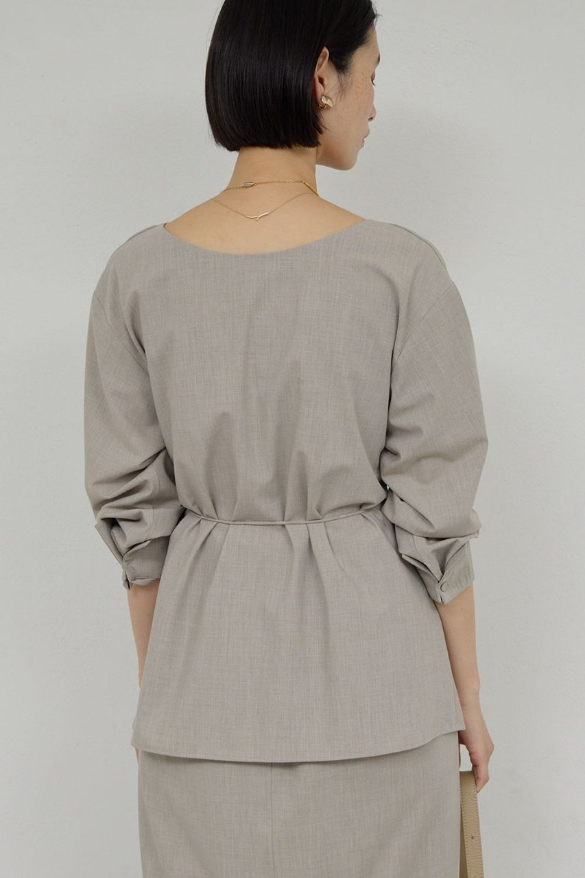 【ガリャルダガランテ/GALLARDAGALANTE】の【セットアップ対応】【2way】ドレープブラウス 人気、トレンドファッション・服の通販 founy(ファニー) 　ファッション　Fashion　レディースファッション　Fashion for Women　トップス・カットソー　Cut & Sew Tops　シャツ・ブラウス・オフィスカジュアル　Elegant Blouses & Button-Ups　2026年　2026　おすすめ　Recommended / Our Picks　エレガント 上品　Elegant　スリーブ　Sleeve, Long Sleeve / Short Sleeve　セットアップ　Set-Up, Coordinated Outfit　ドレープ　Drape, Draping Fabric　ロング　Long, Long-Length　夏　Summer　春　Spring　S/S・春夏　SS, Spring/Summer, Warm Season　other-7|ID: prp329100004807420 ipo3291000000034885412