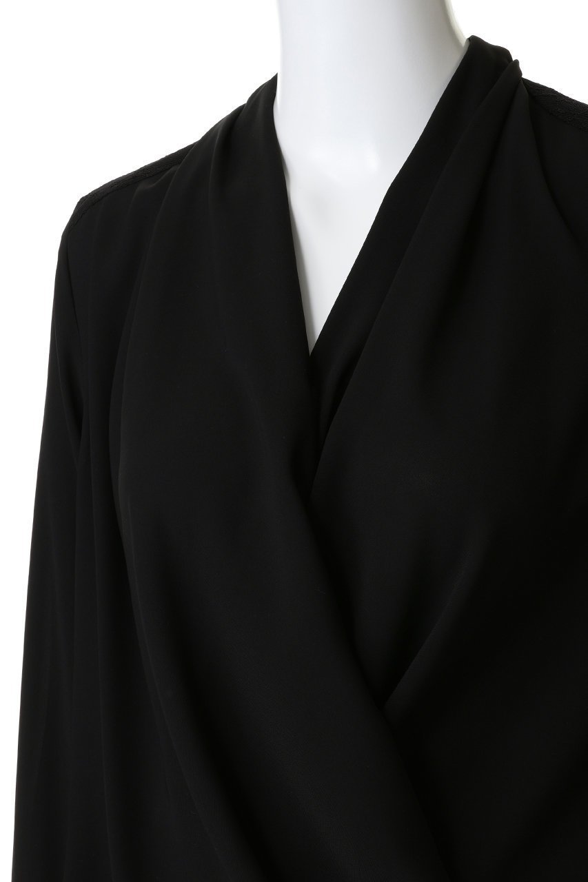 【ベイジ,/BEIGE,】のOLIVE(オリーブ)/ブラウス 人気、トレンドファッション・服の通販 founy(ファニー) 　ファッション　Fashion　レディースファッション　Fashion for Women　トップス・カットソー　Cut & Sew Tops　シャツ・ブラウス・オフィスカジュアル　Elegant Blouses & Button-Ups　2026年　2026　カシュクール　Wrap Design　スリーブ　Sleeve, Long Sleeve / Short Sleeve　ドレープ　Drape, Draping Fabric　フェミニン　Feminine, Girly　ロング　Long, Long-Length　夏　Summer　春　Spring　S/S・春夏　SS, Spring/Summer, Warm Season　other-5|ID: prp329100004807442 ipo3291000000034885565